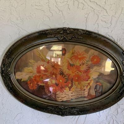 Vintage oval picture