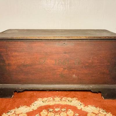 1861 red and black trunk