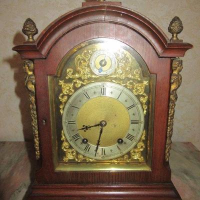 ANTIQUE W&H SON STAMPED 1 WINTERHALDER HOFMEIER MANTEL CLOCK