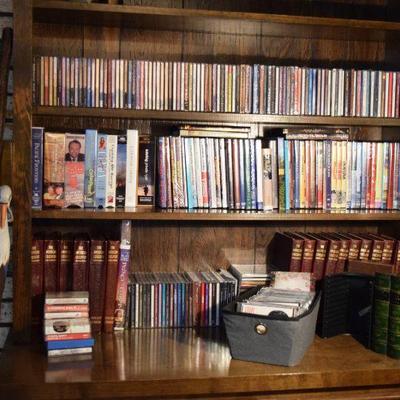 Vintage VHS and Cassettes, CD's and DVD's