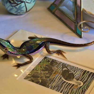 Blown Glass Chameleon - Beautiful!