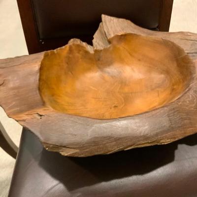 Wooden Natural Teak Bowl 