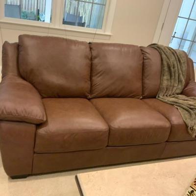 Genuine Leather Italsofa - Like new with original tags  