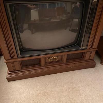 Vintage console tv