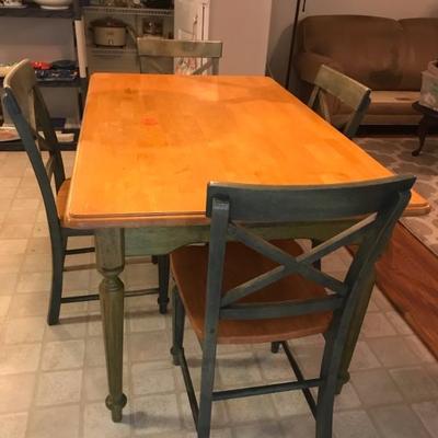 table and 4 chairs $125
60 X 36 X 29 1/2