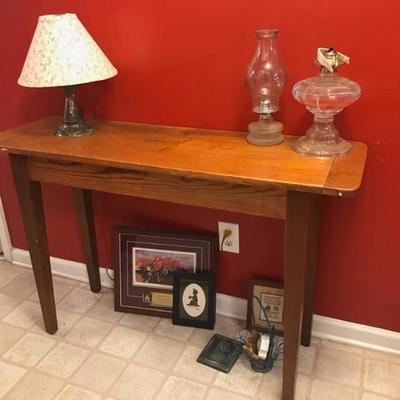 handcrafted table $120