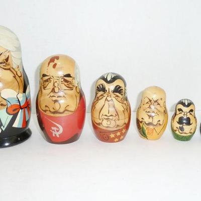 Russian nested wood dolls