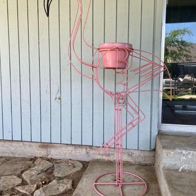 Vitntage mid century Flamingo plant stand 