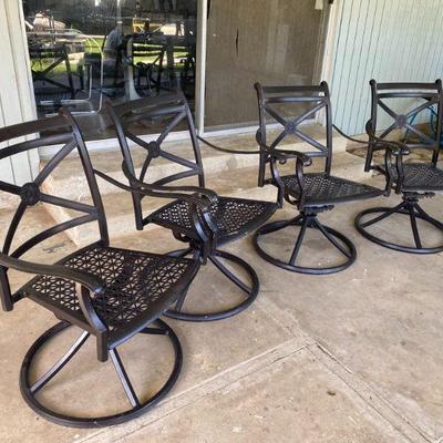 Swivel Aluminum Patio Chairs 