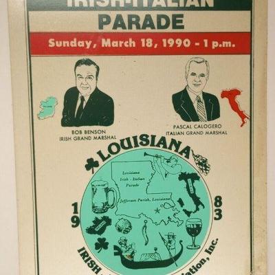 https://www.ebay.com/itm/115498367650	LAN3867  VINTAGE 1990 PAINTED PORCELAIN STEEL IRISH- ITALIAN PARADE ROUTE  SIGN		Auction Starts	Aug...