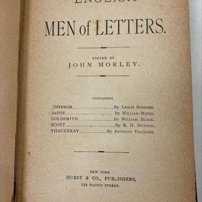 https://www.ebay.com/itm/125482268743	NC715 ANTQ BOOK C 1890-1920 ENGLISH MEN OF LETTERS JOHNSON DEFOE GOLDSMITH SCOTT		Auction
