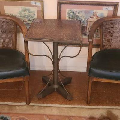 Mid Century chairs and table.