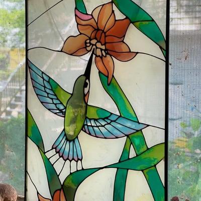 Stained Glass Hummingbird