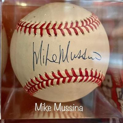 Mike Mussina autographed baseball