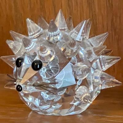 Retired Swarovski Crystal Hedgehog Figurine