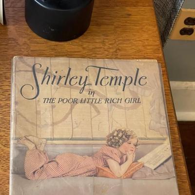 Shirley Temple in The Poor Little Rich Girl book