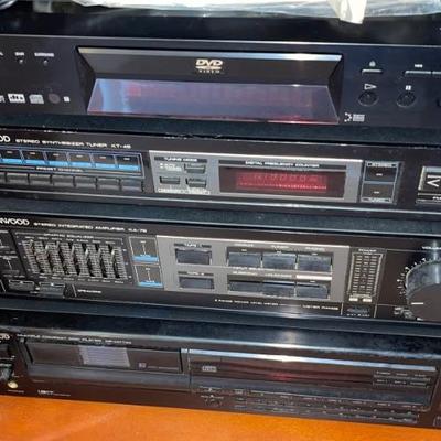 Kenwood Tuner / Synthesizer, Stereo Amplifier and Multiple CD Player