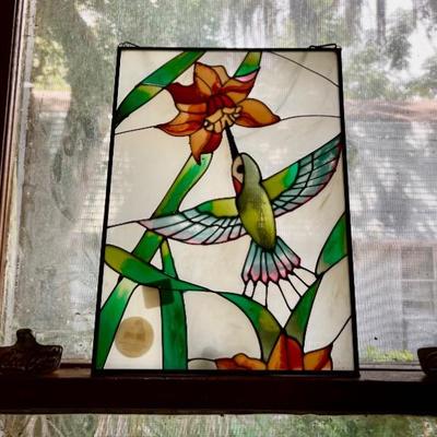 Stained Glass Hummingbird
