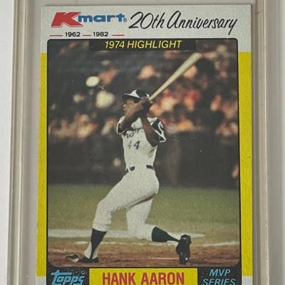Hank Aaron baseball cards