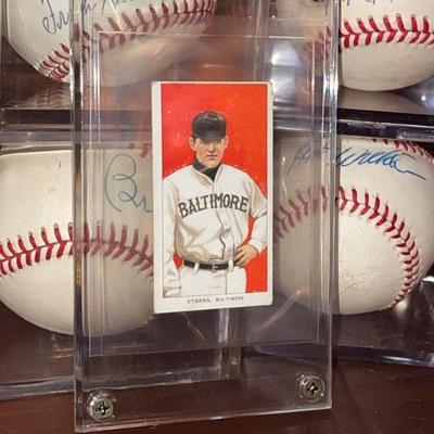 1909 Sam Strang Baltimore Minor League Piedmont Tobacco Baseball Card