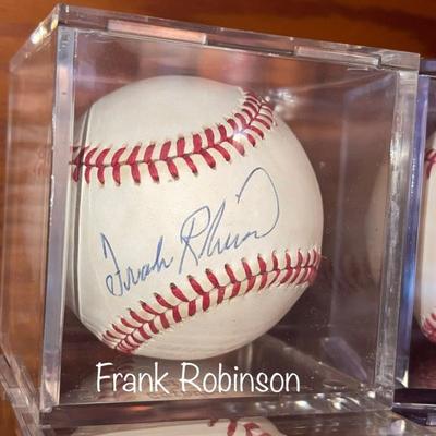 Frank Robinson autographed baseball