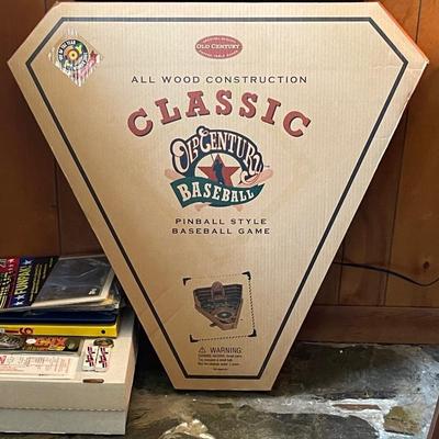 Brand New Wooden Pinball Style Baseball Game