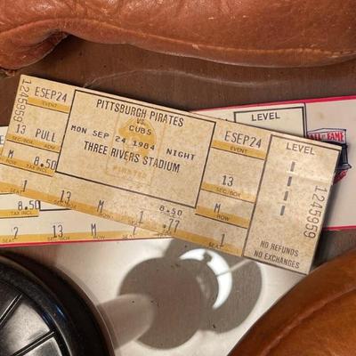 1984 Pittsburgh Pirates Vs Chicago Cubs Ticket Stubs