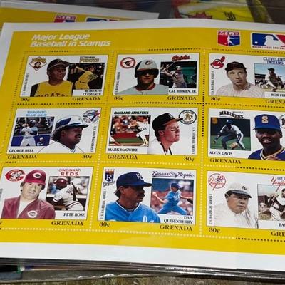 Major League Baseball postage stamps