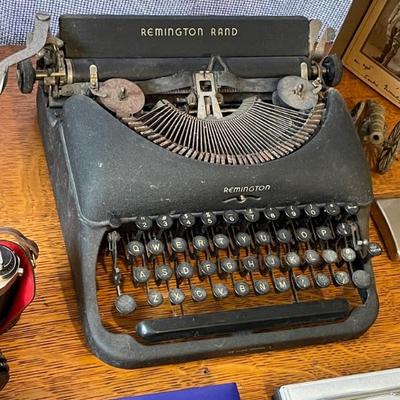 1930s Remington Rand Portable Typewriter ( Waterman Paris Pen in foreground )