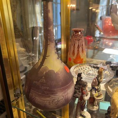 Vase, glasses