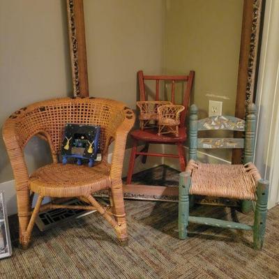 Small decorative chairs