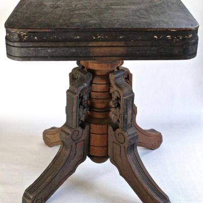 Victorian piano stool.