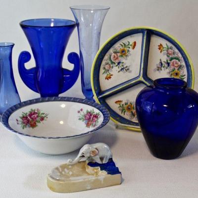 Items representative of small ceramic and glass collectables.