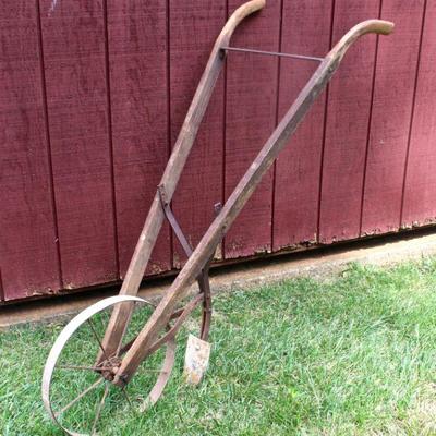 Antique hand plow