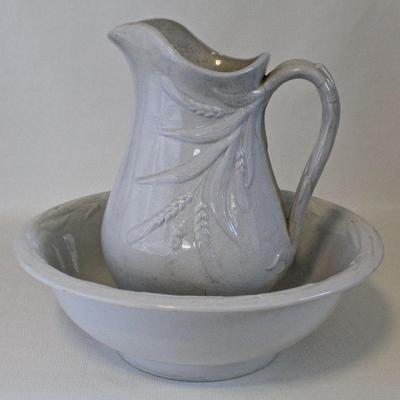 Imperial ironstone pitcher & bowl set.