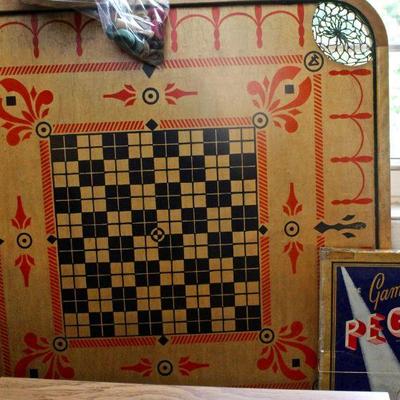 Vintage Carrom game board.