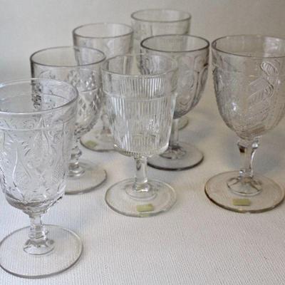 A delightful collection of EAPG goblets to choose from.