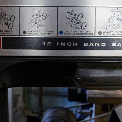 Craftsman 12 inch Band Saw - Model 113.24290 on base stand 2224.
