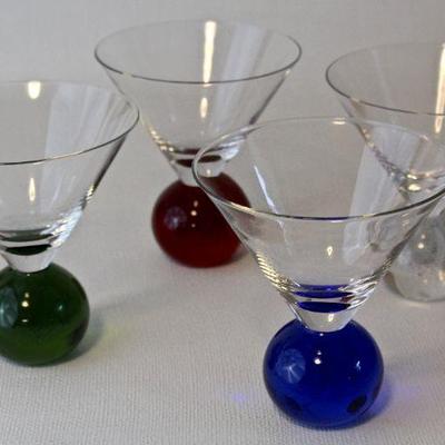 Modern martini glasses - set of 4.