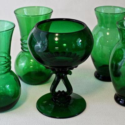Forest Emerald vases.