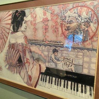 Bruce Dean original pastel signed  