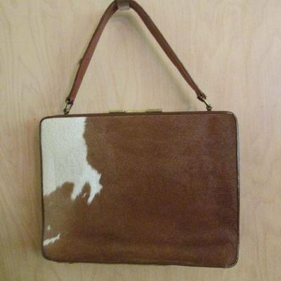 Cowhide handbag