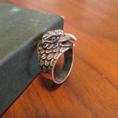 Sterling hawk ring