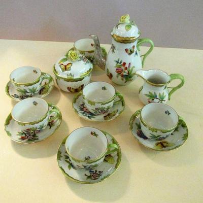 Herend Hungary 15pc tea set