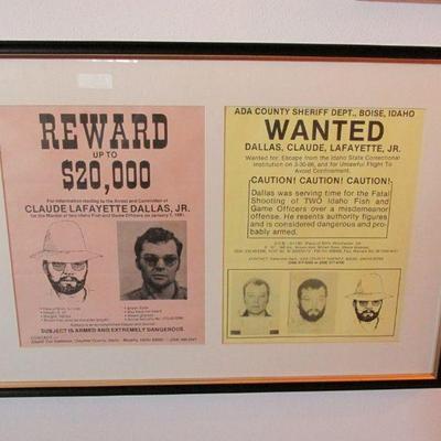 Folk Hero Claude Lafayette wanted poster
