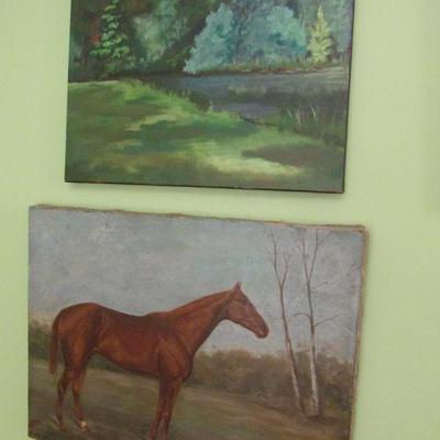 T.F. Emmons equestrian painting