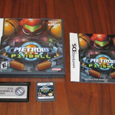 Metroid Pinball DS with rumble pack