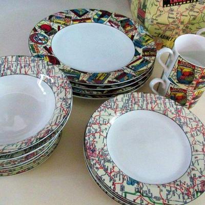 Fitz & Floyd Roadside America dish set