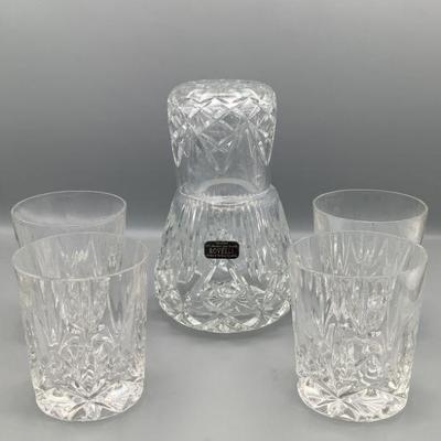 Crystal Decanter and Rock Glasses