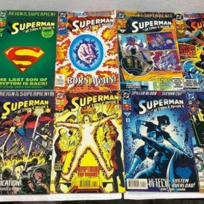 MST587 Eleven DC Superman & Supergirl Comics